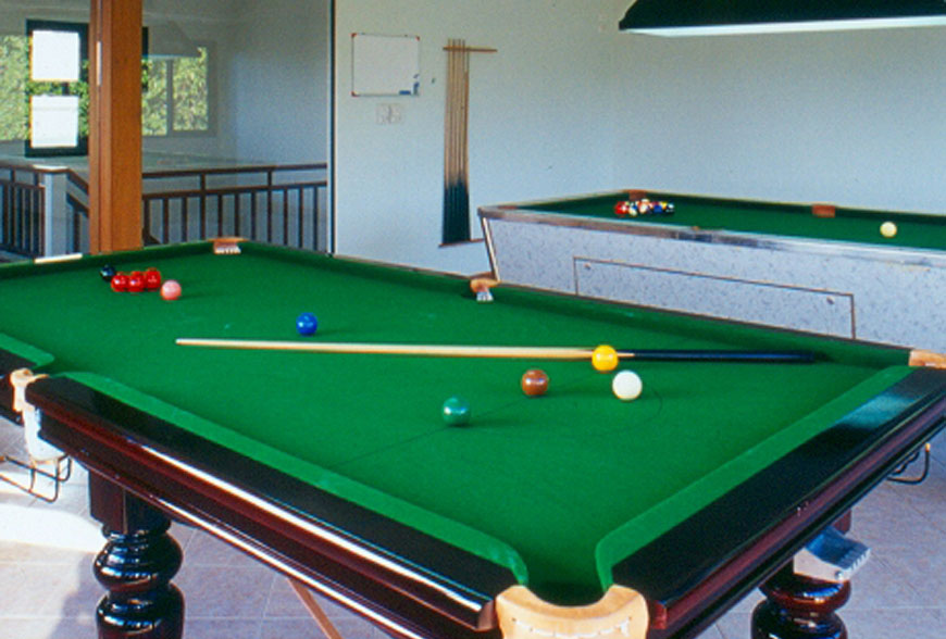 Sunset Beach Resort games room, Phuket